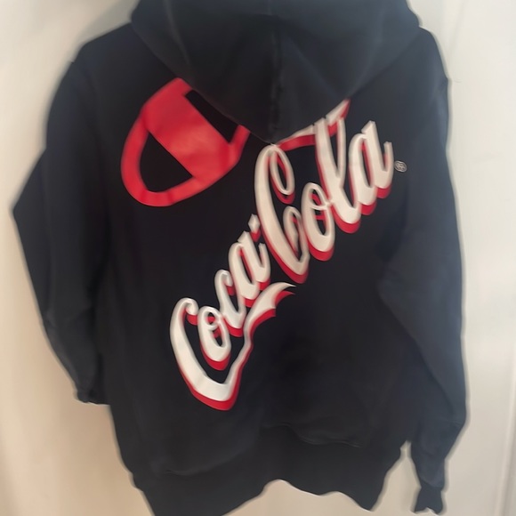 COCA-COLA Champion reverse weave black hoodie - Picture 3 of 6